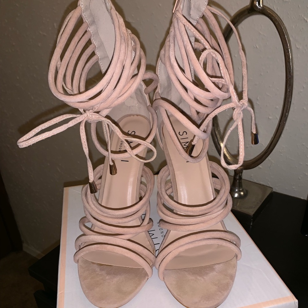 Simmi London strap heels.